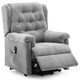 image 3 of Barnsley Fabric Electric Dual Motor Rise Recliner Mobility Armchair (Grey)