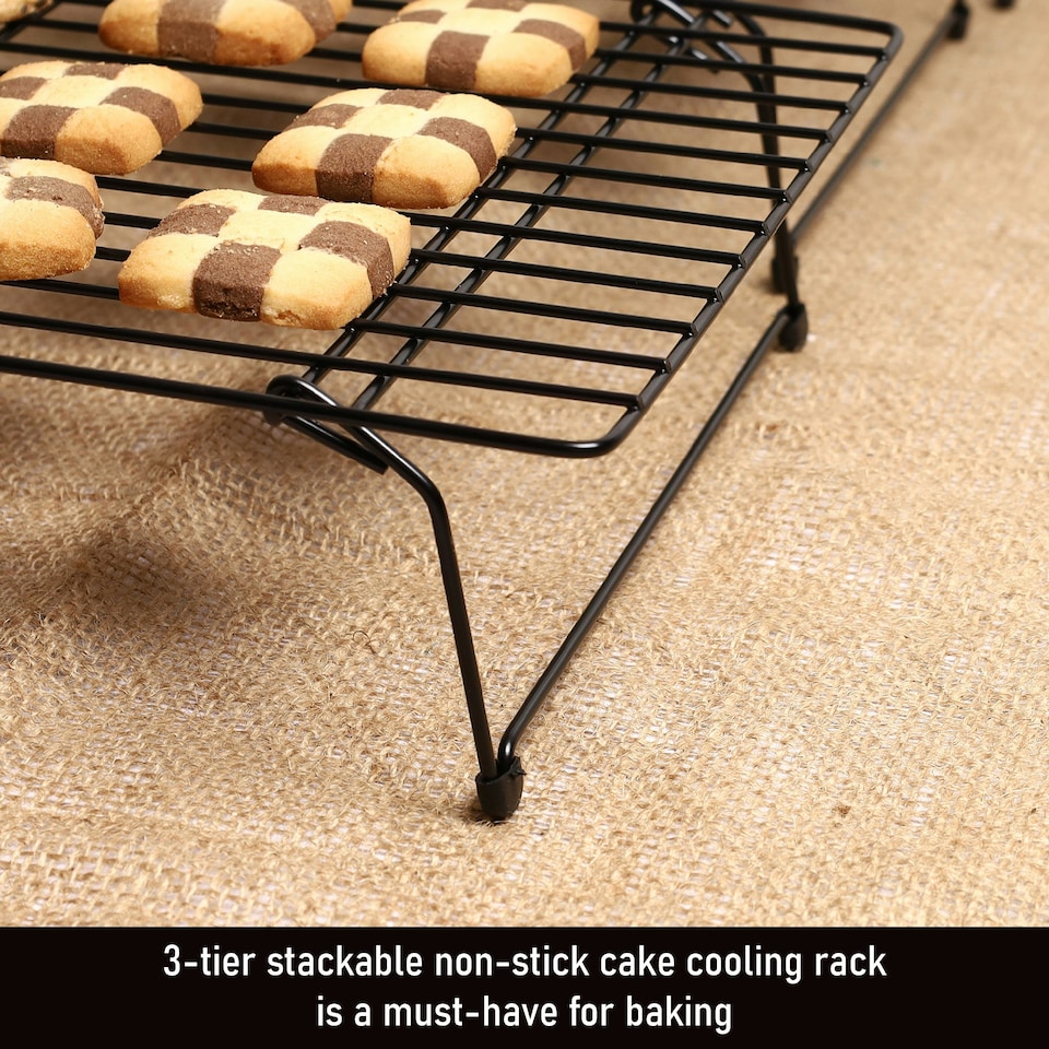 image 1 of Buckingham 3 Tier Stackable Cooling Rack System - Black