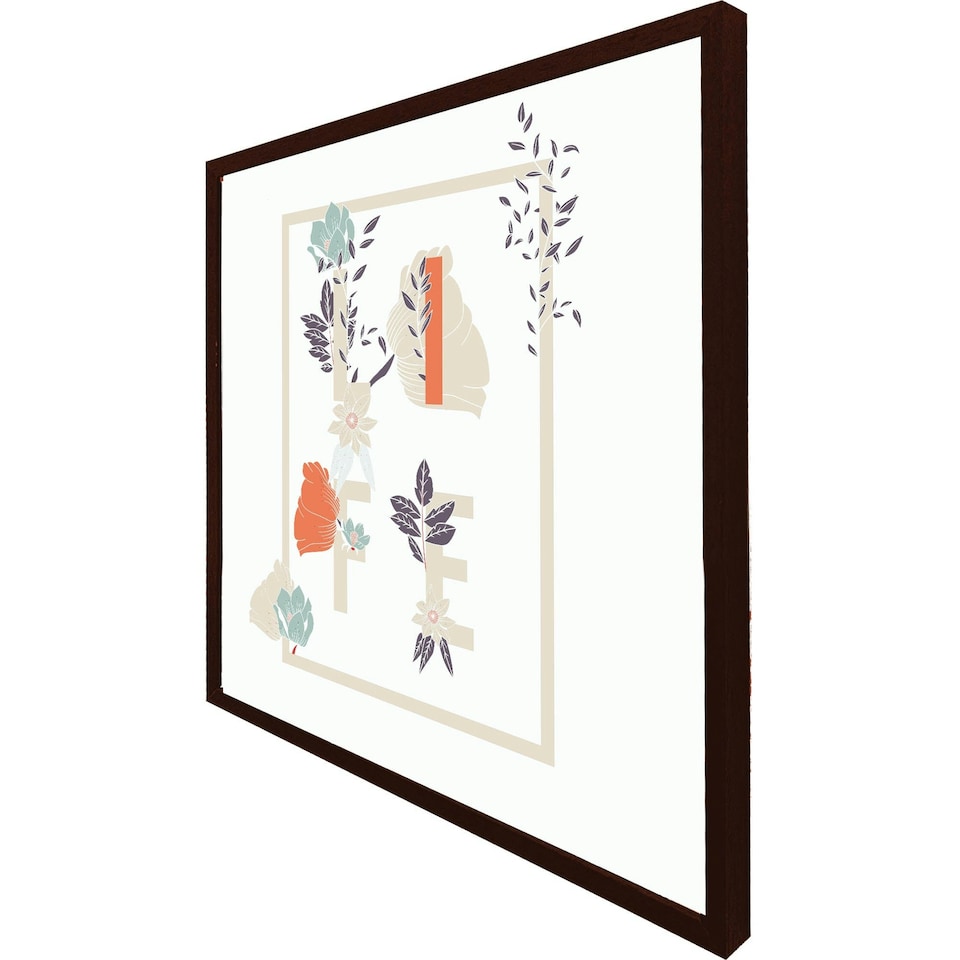 image 1 of Life & flowers (Picture Frame) Black | XL