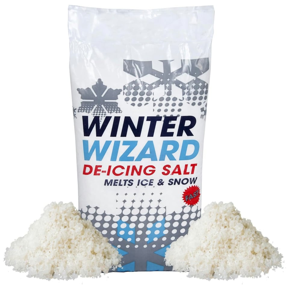image 1 of 1 x 10kg White Grit De-Icing Winter Rock Salt Ideal for Roads, Driveways & Paths