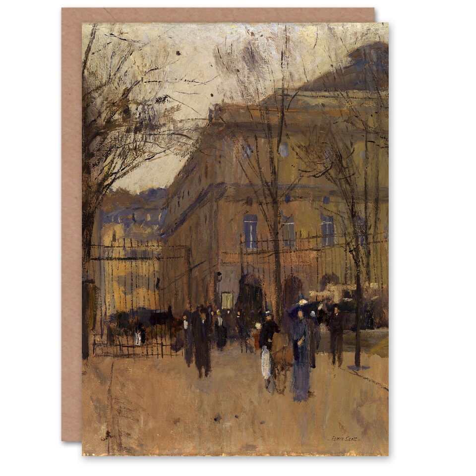 image 1 of Frank Edwin Scott Odeon Theatre Paris Street View Art Greeting Card