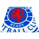 image 2 of Rangers FC Pulse Fleece Blanket - Blue/Red/White - 150cm x 125cm