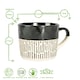 image 3 of Nicola Spring Ceramic Dipped Dash Coffee Mugs - 475ml - Black/Grey