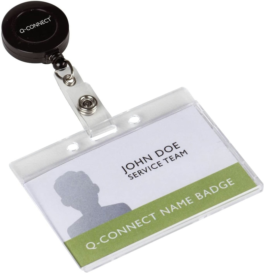 image 1 of Pack of 10 Retractable Badge Reels 60cm