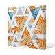 image 1 of Autumn Geometrics with Maple Leaves (Canvas Print) 77 x 77 x 4cm