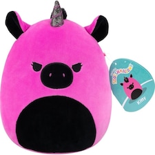 Squishmallows 7.5 Inch Kitty Dark Pink Unicorn With Angry Eyes Plush