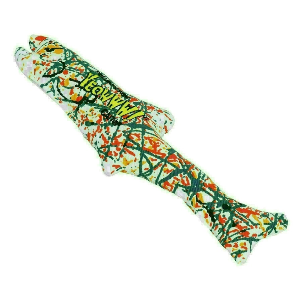 image 1 of 2PK Yeowww Interactive Catnip Pollock Fish Cat Toy Play Toy Cat Gift