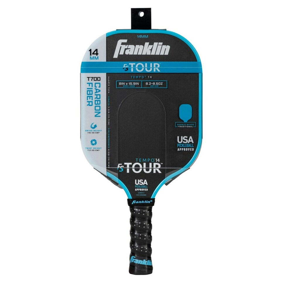 image 1 of Franklin FS Tour Tempo Pickleball Paddle - Blue - 14mm