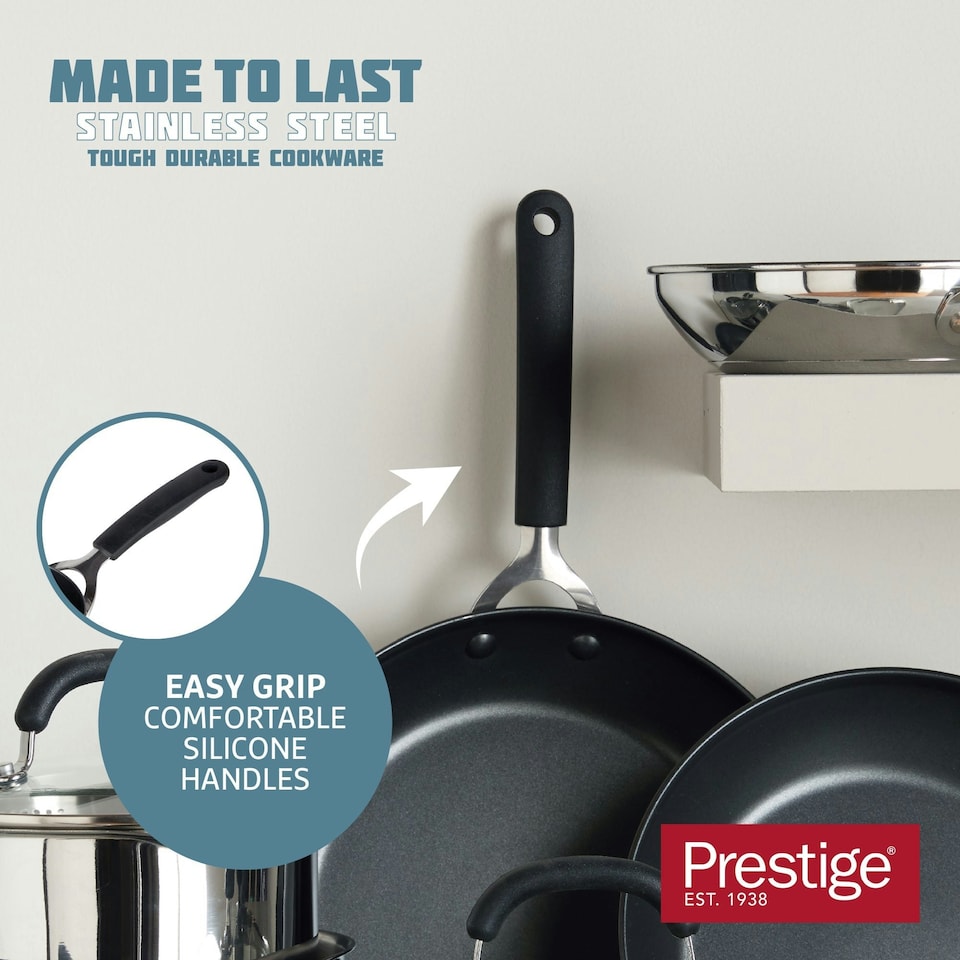 image 1 of Prestige Made to Last Fry Pan - Dishwasher Safe and Non Stick Cookware - 29 cm