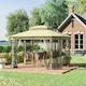 image 2 of Outsunny 3.7m x 3m Patio Gazebo Garden Shelter with  Mosquito Netting