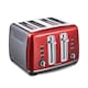 image 10 of Morphy Richards Accents 4-Slice Toaster Metallic Red | Red