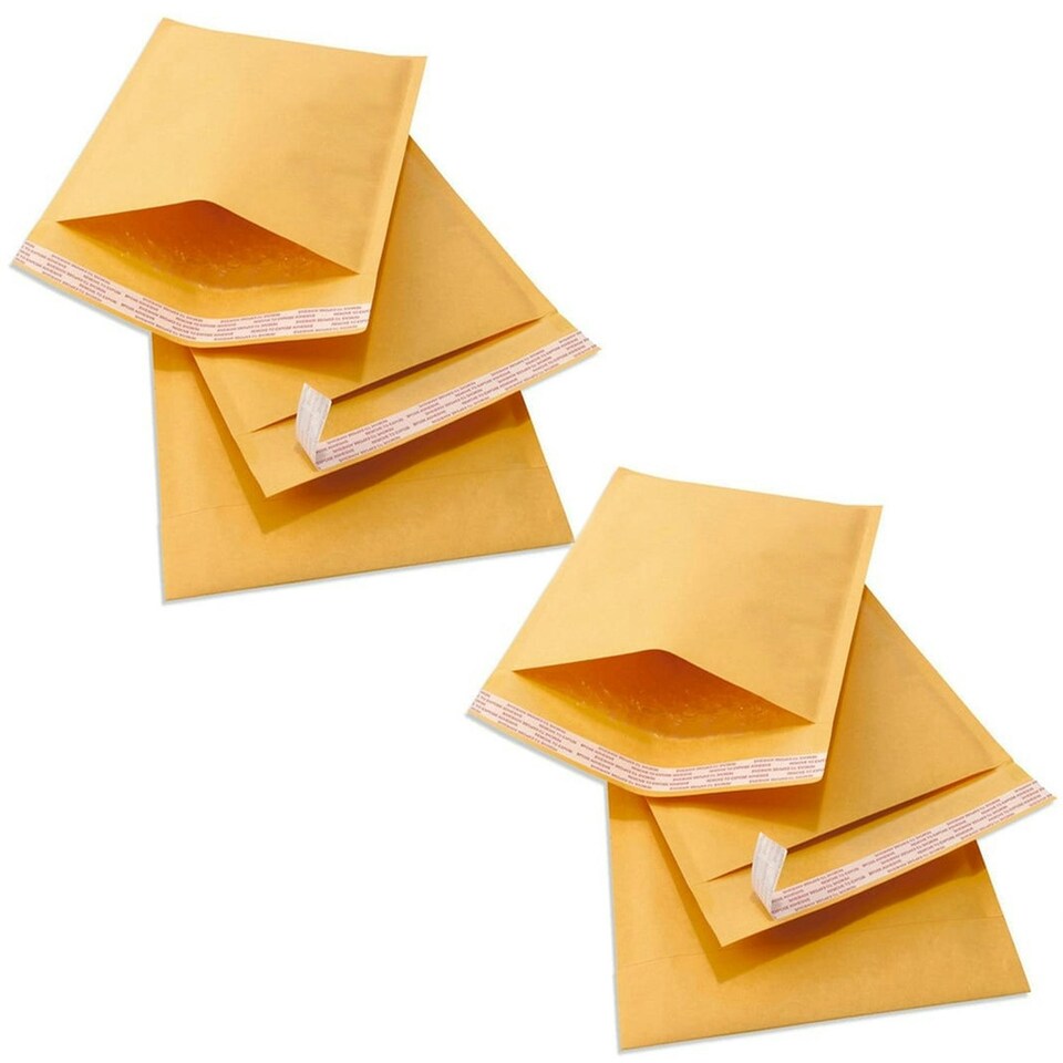 image 1 of 100 x Size 7 (240x320mm) Gold A4 Padded Bubble Lined Postal Mailing Envelopes Gold | One Size