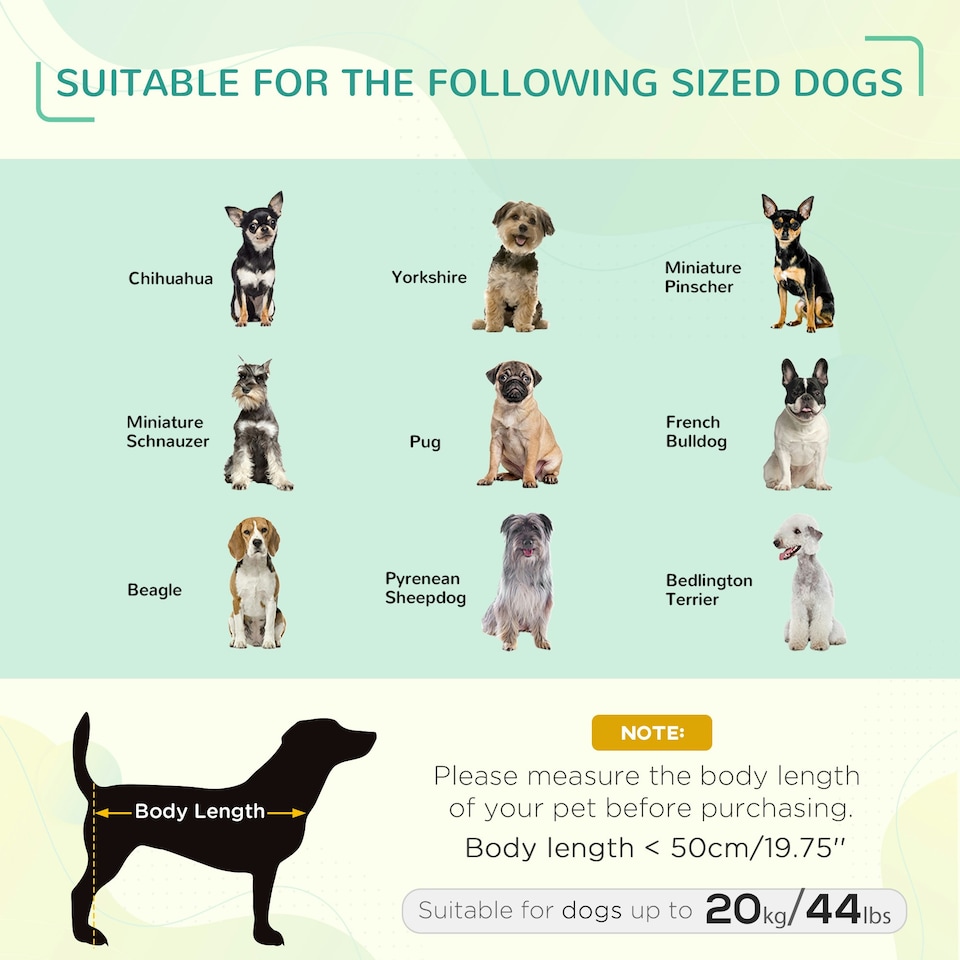 image 1 of PawHut Pet Puppy Raised Bed Cot Dog Cat Elevated Cots Trampoline Indoor Outdoor