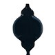 image 4 of Quarterfoil Decorative Hanging Mirror - Metal - L1 x W16 x H132 cm - Black
