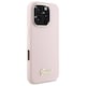 image 5 of Guess Silicone Script Metal Logo & Frame Case for iPhone 16 Pro Max 6.9 Pink - GUHCP16XSMBSLP