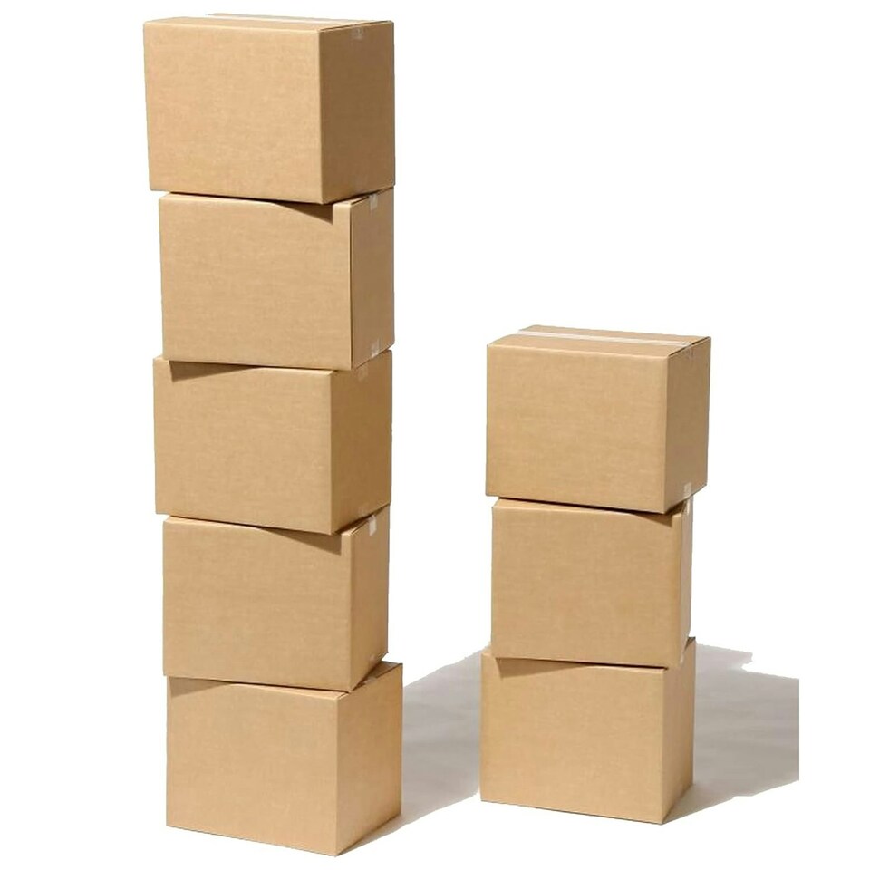 image 1 of 25 x Single Wall 12 x 9 x 6" (305x229x152mm) Strong Cardboard Shipping Boxes For House Moving & Storage Brown
