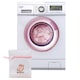 image 3 of Haven Mesh Laundry Clothes Washing Bag with Zip White for Delicates | White | 1