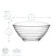 image 3 of LAV Derin Glass Serving Bowls - 7cm - Clear - Pack of 6 | Clear | Clear