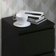 image 9 of FWStyle Stora 2 Drawer Bedside Cabinet - Matt Black