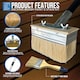 image 8 of Decking Stain Brush Kit with Metal Handle, Spare Brush Head and 3" Paint Brush