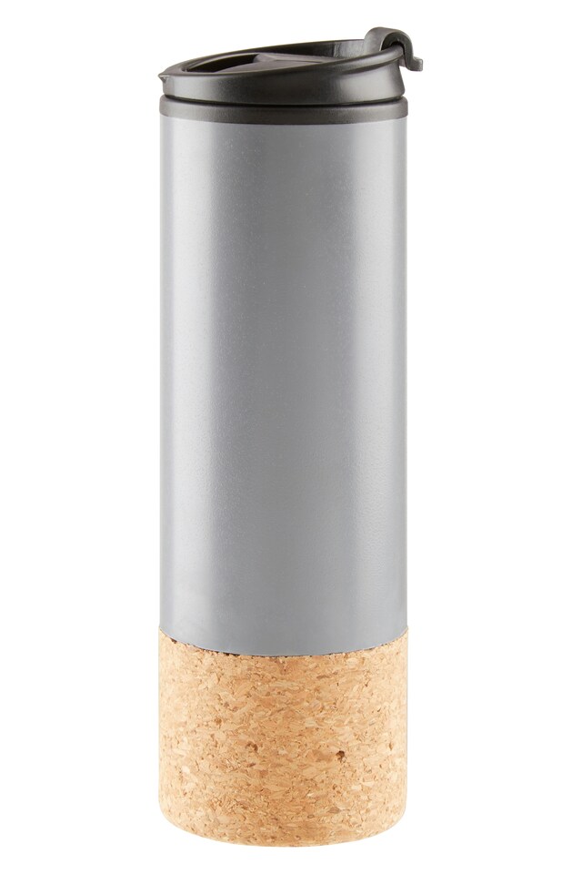 image 1 of Interiors By Premier 450ml Cool Grey Double Wall Travel Mug,Stainless Steel Coffee Mug,Reusable Coffee Cup, Mug For Daily Use