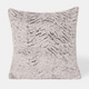 image 4 of OHS 2 x Two Tone Faux Fur Plush Cushion Covers, 45x45cm - Natural