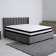 image 2 of 8 Inch Deep Black and White 3D Airflow Micro Quilted Foam Free Mattress | Black | Double