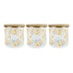 image 1 of Yellow Daisies Tea, Coffee & Sugar Large Kitchen Canisters - Set of 3