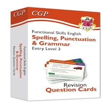 Functional Skills English Revision Question Cards: Spelling Punctuation & Grammar Entry Level 3