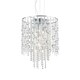 image 1 of Evasione  8 Light Ceiling Pendant Chrome with Crystals, G9