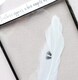 image 4 of In Memory of Baby. Baby Feet Real feather Floating Picture Frame