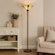 image 3 of ValueLights Tiffany Gold Floor Lamp Yellow Uplighter Lamp Shade | Gold