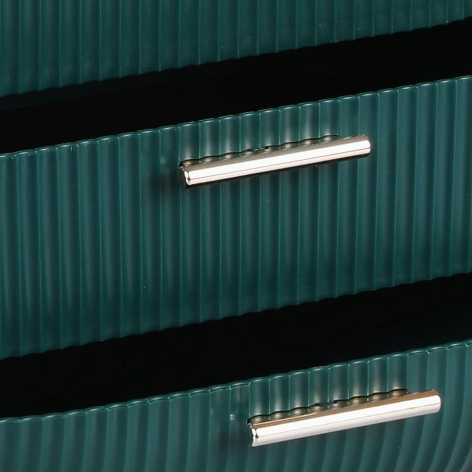 image 1 of ilus Makeup Organizer Case Drawer Portable Cosmetic Jewellery Storage Box Dark Green | Green