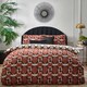 image 1 of Furn Avalon Reversible Geometric Duvet Cover Set | Red | Brick | Single | 1