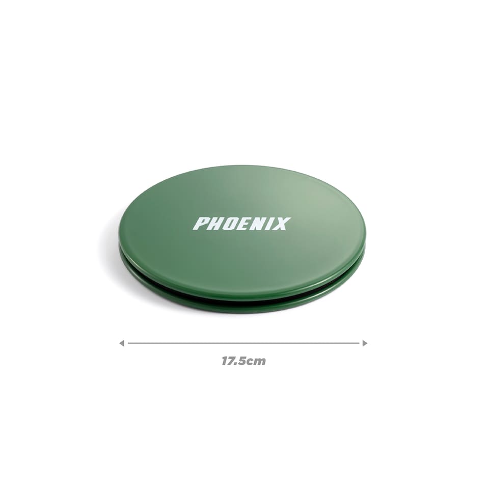 image 1 of Phoenix Fitness Dual Sided Gliding Discs Teal | Green