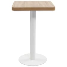 Bistro Table Light Brown 50x50 cm MDF - Tesco Groceries