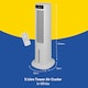 image 2 of Russell Hobbs 2-in-1 5L Tower Air Cooler with Remote Control RHCLT5L - White