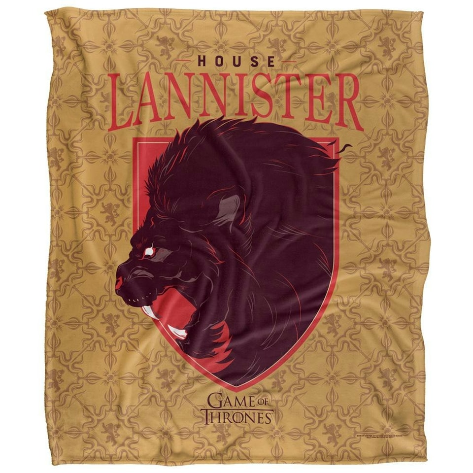 image 1 of Game Of Thrones House Lannister Blanket - Multicoloured - One Size