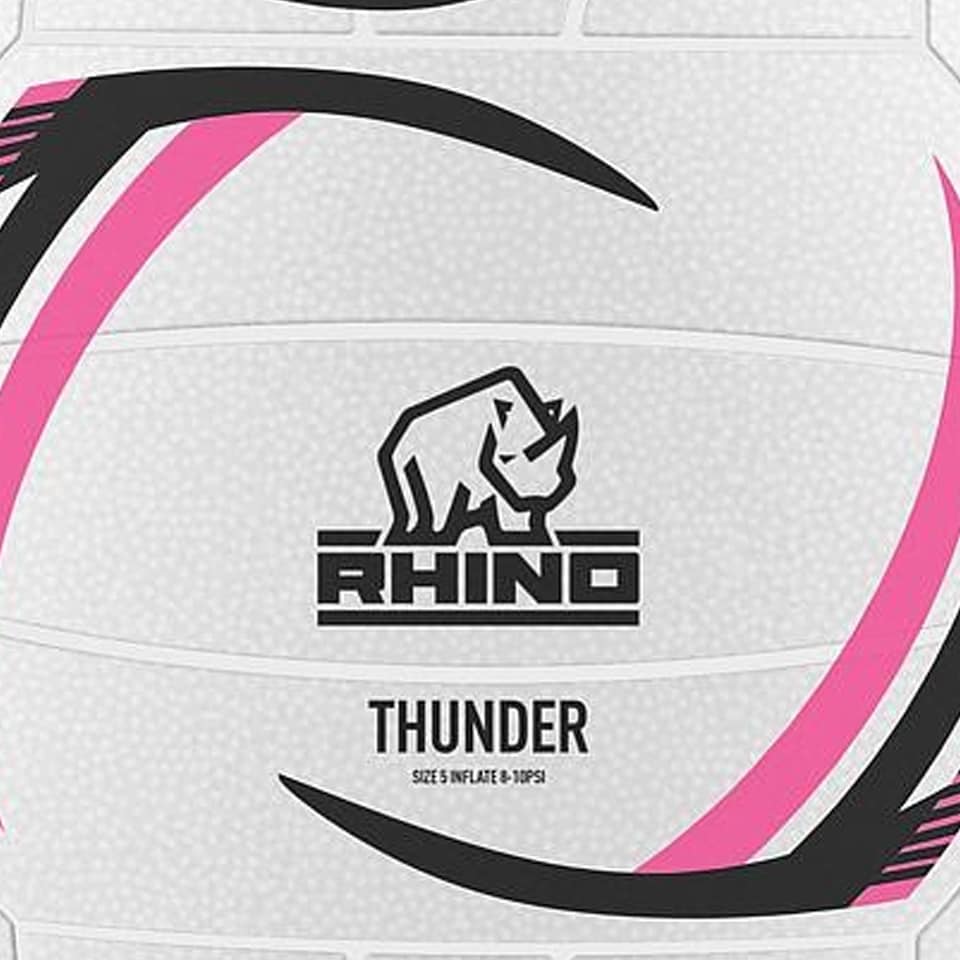 image 1 of Rhino Thunder Netball | White | White/Pink/Black | 4 | 1