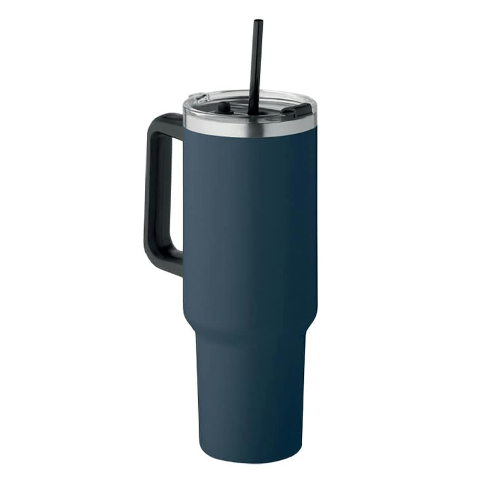MidOcean Suma Double-Walled 1200ml Tumbler - French Navy - One Size Black