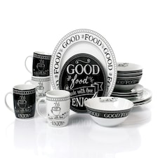 16pc Good Food - made with love Dinner Set