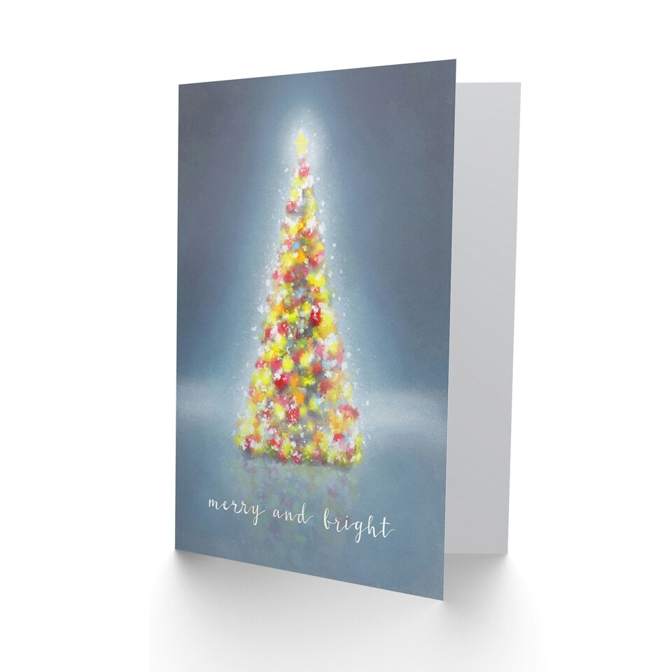 image 1 of Merry And Bright Tree Christmas Card