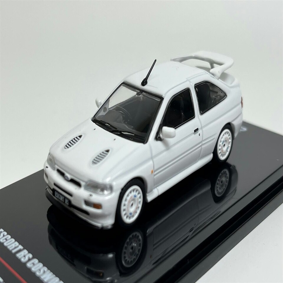 image 1 of Ford Escort RS Cosworth White RHD With OZ Rally Racing Wheels 1:64 Inno IN64FERSWHIRHDOZ