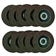 image 4 of 100 x Flap Discs 80 Grit Angle Grinder 4.5" (115mm) Flat Sanding Grinding AU014