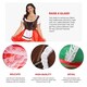 image 2 of Red & Brown Bavarian Dress with Green Hat | Red | XL