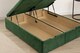 image 3 of Ottoman Green Plush 4ft Small Double Bed With Headboard and Mattress Set