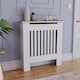 image 1 of Vida Designs Arlington Radiator Cover Painted MDF Slatted Cabinet, White, 78cm