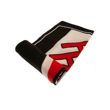 Fulham FC Fleece Pulse Blanket - Black/Red - One Size