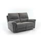 image 1 of Fosse 2 Seater Manual Recliner Sofa Grey | Dark Grey