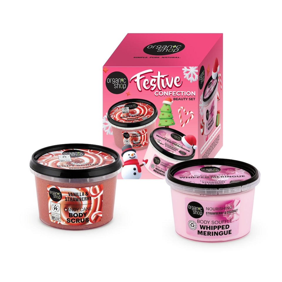 image 1 of Organic Shop Festive Confection Beauty Set 250ml/250ml